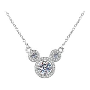 Mouse Ears Halo CZ Necklace | New without tag